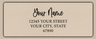 Clear Glossy Bouncy Handwriting Script Return Address Labels