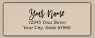 Clear Glossy Bouncy Modern Script Return Address Labels