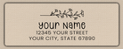Clear Glossy Morning Glory Line Art Return Address Labels