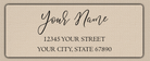 Clear Glossy Elegant Flowing Script Return Address Labels