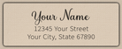 Clear Glossy Charming Cursive Script Return Address Labels