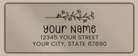 Clear Matt Morning Glory Line Art Return Address Labels