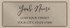 Clear Matt Elegant Flowing Script Return Address Labels