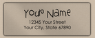 Clear Matt Whimsical Script Return Address Labels