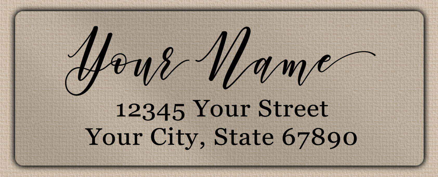 Clear Matt Graceful Calligraphy Return Address Labels 