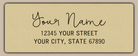 Ecru Bouncy Handwriting Script Return Address Labels