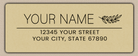 Ecru Olive Branch Line Art Return Address Labels