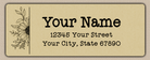 Ecru Sunflower Line Art Return Address Labels