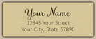 Ecru Charming Cursive Script Return Address Labels