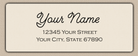 Ivory Monoline Cursive Return Address Labels