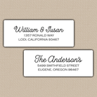 Monoline Cursive Return Address Labels