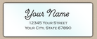 Waterproof Monoline Cursive Return Address Labels