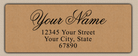 Brown Luxurious Script Return Address Labels