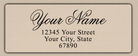 Clear Glossy Luxurious Script Return Address Labels