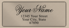 Clear Matt Luxurious Script Return Address Labels