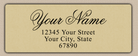 Ecru Luxurious Script Return Address Labels