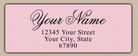 Pink Luxurious Script Return Address Labels