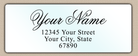 Waterproof Luxurious Script Return Address Labels