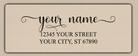 Clear Glossy Romantic Feminine Script Return Address Labels