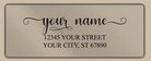Clear Matt Romantic Feminine Script Return Address Labels