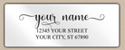 White Glossy Romantic Feminine Script Return Address Labels