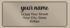 Clear Matt Modern Graceful Script Return Address Labels