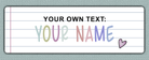 Lined Paper Name Stickers - your own text option