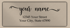 Clear Matt Heart Flourish Return Address Labels