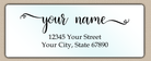 Waterproof Heart Flourish Return Address Labels
