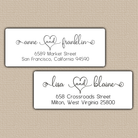 Charming Couple Return Address Labels
