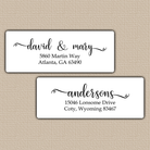 Heart Flourish Return Address Labels