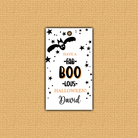 Bat Halloween Hang Tag with square corners