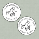 Modern Script Save The Date Seals