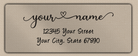 Clear Matt Adorable Heart Accent Return Address Labels