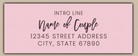 Pink Modern Script Save The Date Return