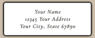White Classic Wedding Script Return Address Labels