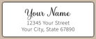 White Charming Cursive Script Return Address Labels