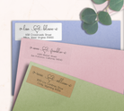 Charming Couple Return Address Labels on Evelopes