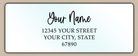 Waterproof Bouncy Handwriting Script Return Address Labels
