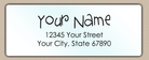 Waterproof Whimsical Script Return Address Labels