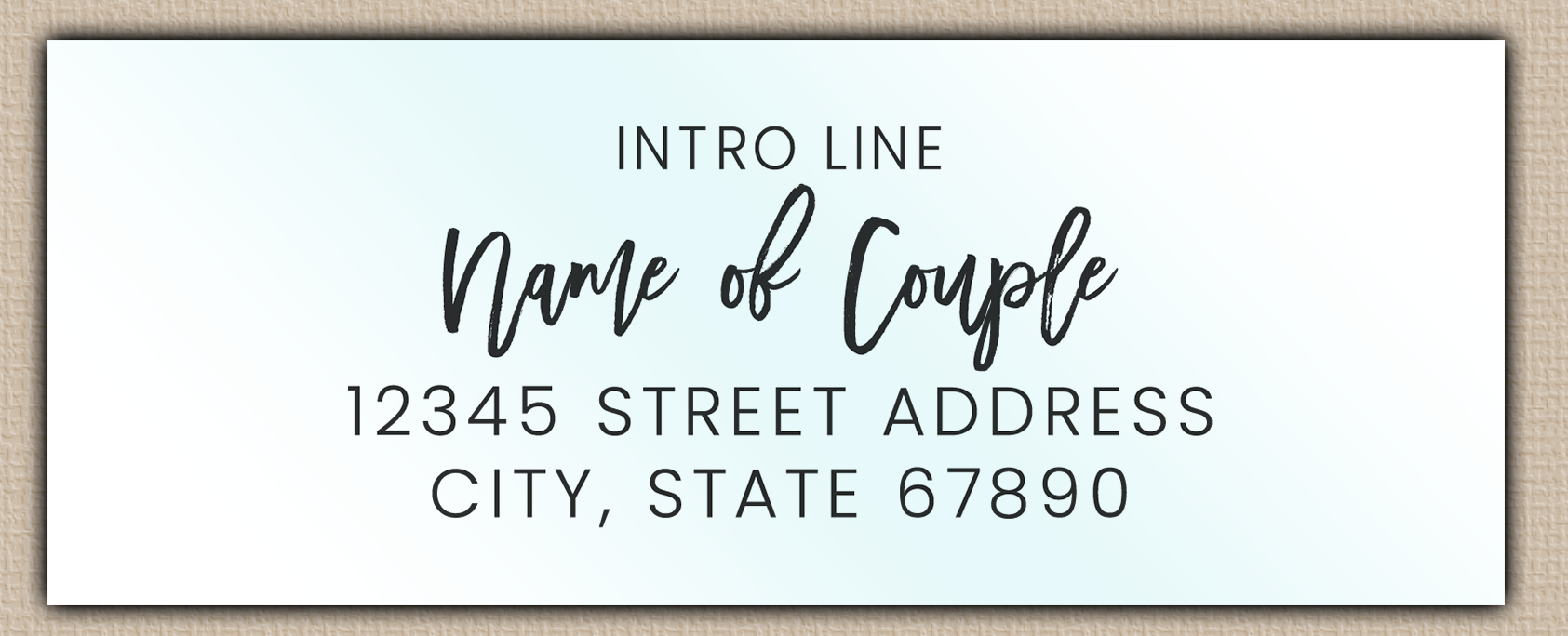 Waterproof Modern Script Save The Date Return